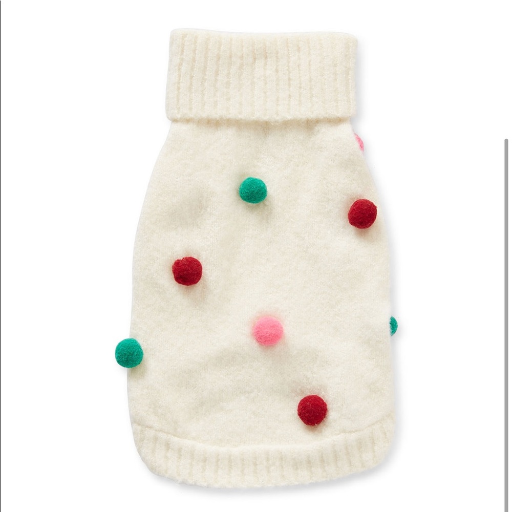 BNWT Sealed St. Johns Bark Dots Dog Sweater